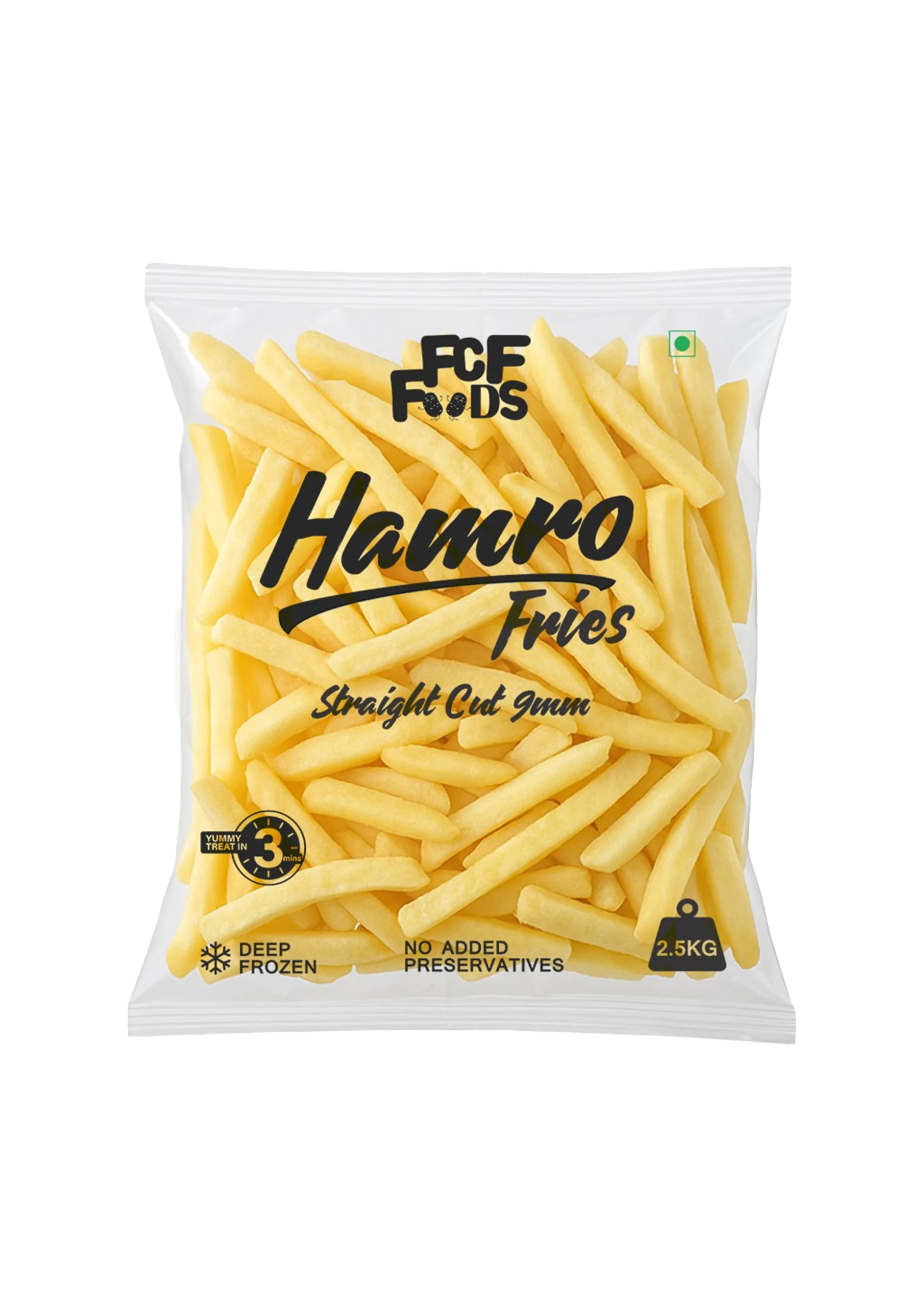 Hamro Fries 2.5KG Premium Frozen French Fries