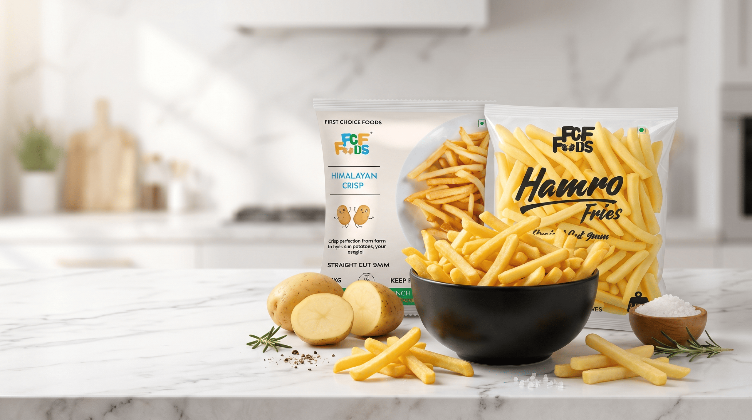 Premium Straight Cut Frozen French Fries by First Choice Foods